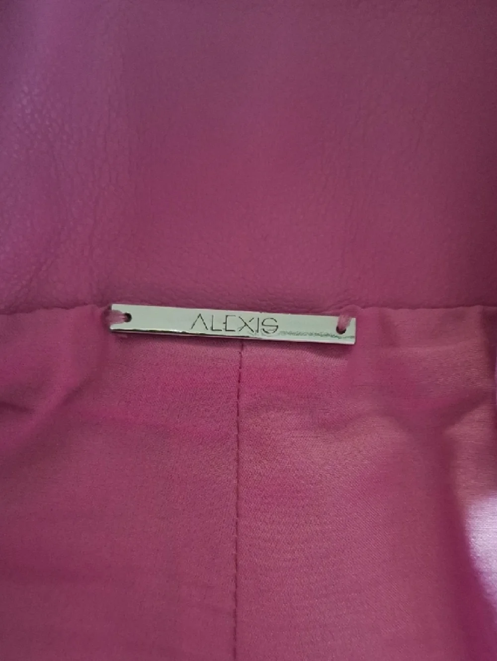 Alexis High-Waist Leather-Look Pink Shorts